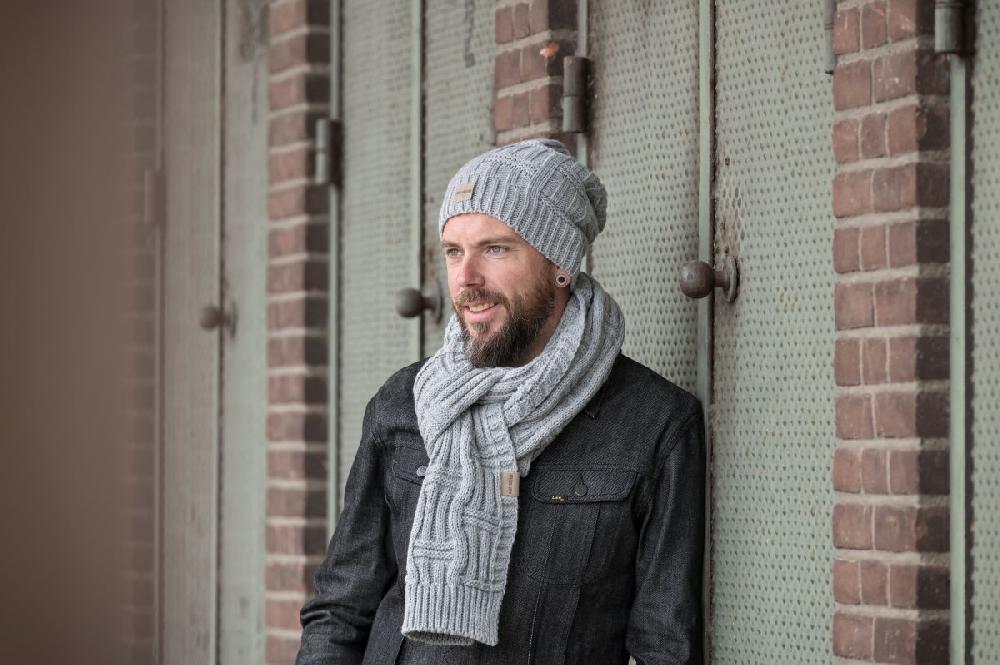 Knit Factory Bobby Sjaal Licht Grijs