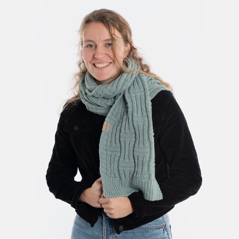 Knit Factory Bobby Sjaal Stone Green