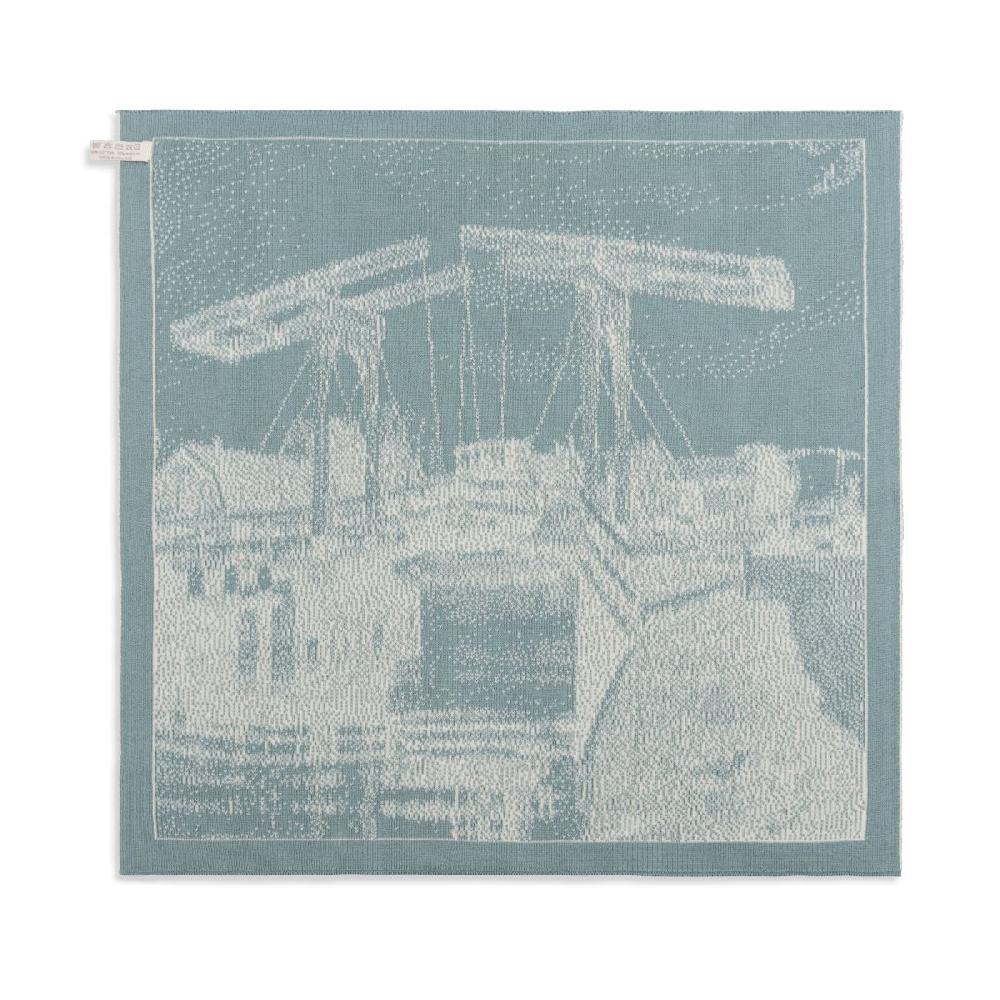 Knit Factory Brug Keukendoek Ecru/Stone Green