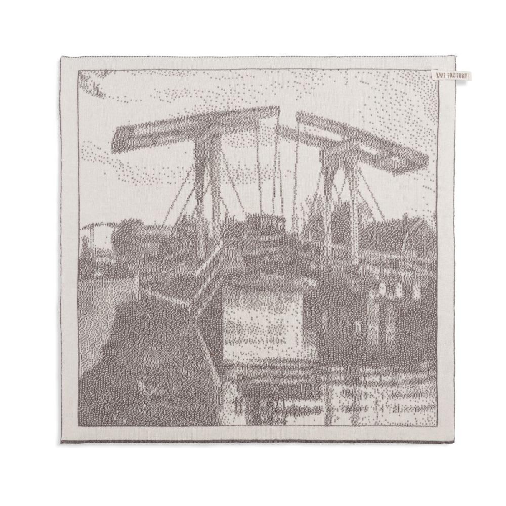 knit factory Brug Keukendoek Ercu/Taupe