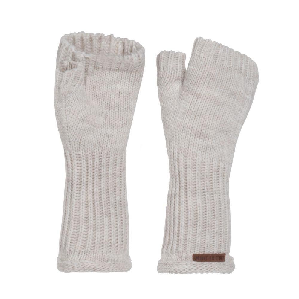 knit factory Cleo Handschoenen Beige