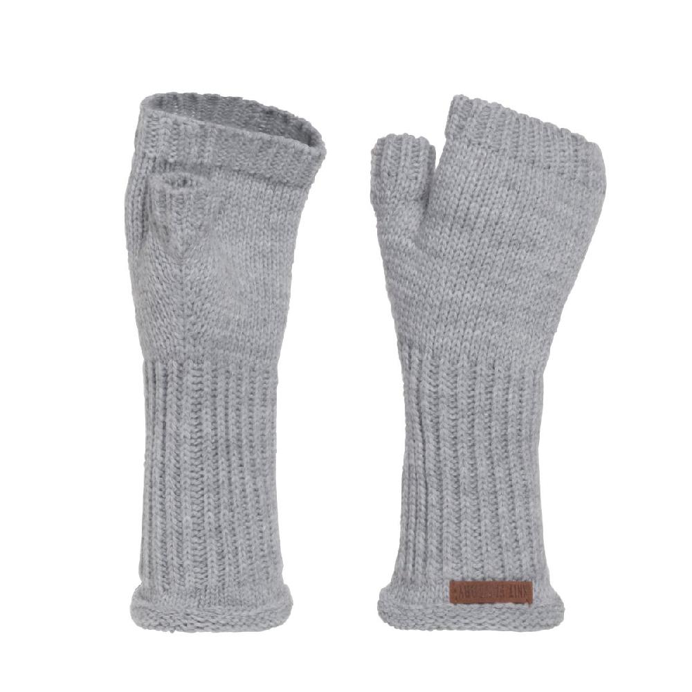 knit factory Cleo Handschoenen Licht Grijs