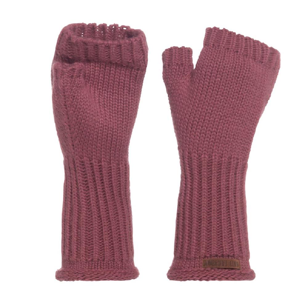 knit factory Cleo Handschoenen Stone Red