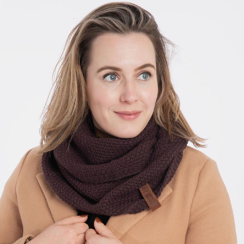 Knit Factory Coco Colsjaal Aubergine