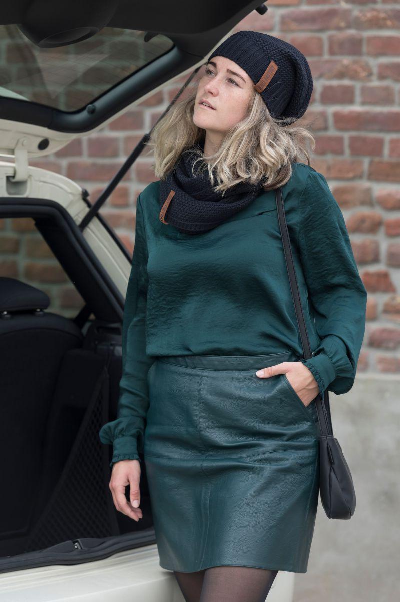 Knit Factory Coco Colsjaal Navy