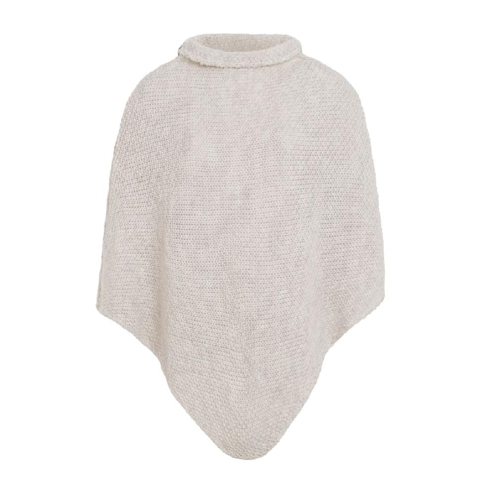 knit factory Coco Gebreide Poncho Beige