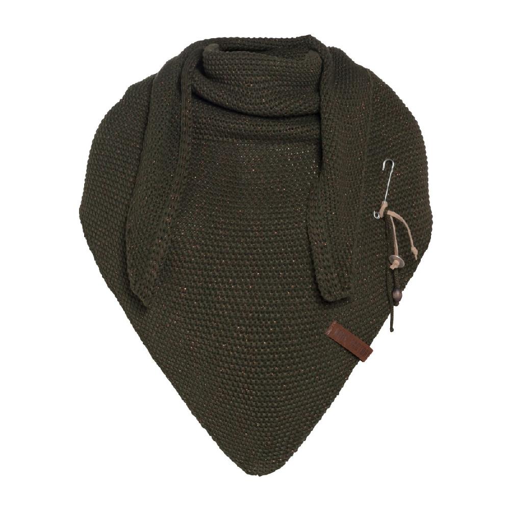 knit factory Coco Omslagdoek Deluxe Khaki