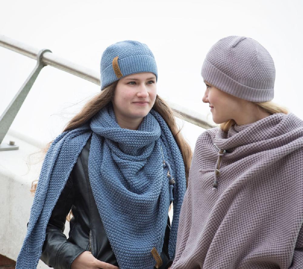 Knit Factory Coco Omslagdoek Indigo