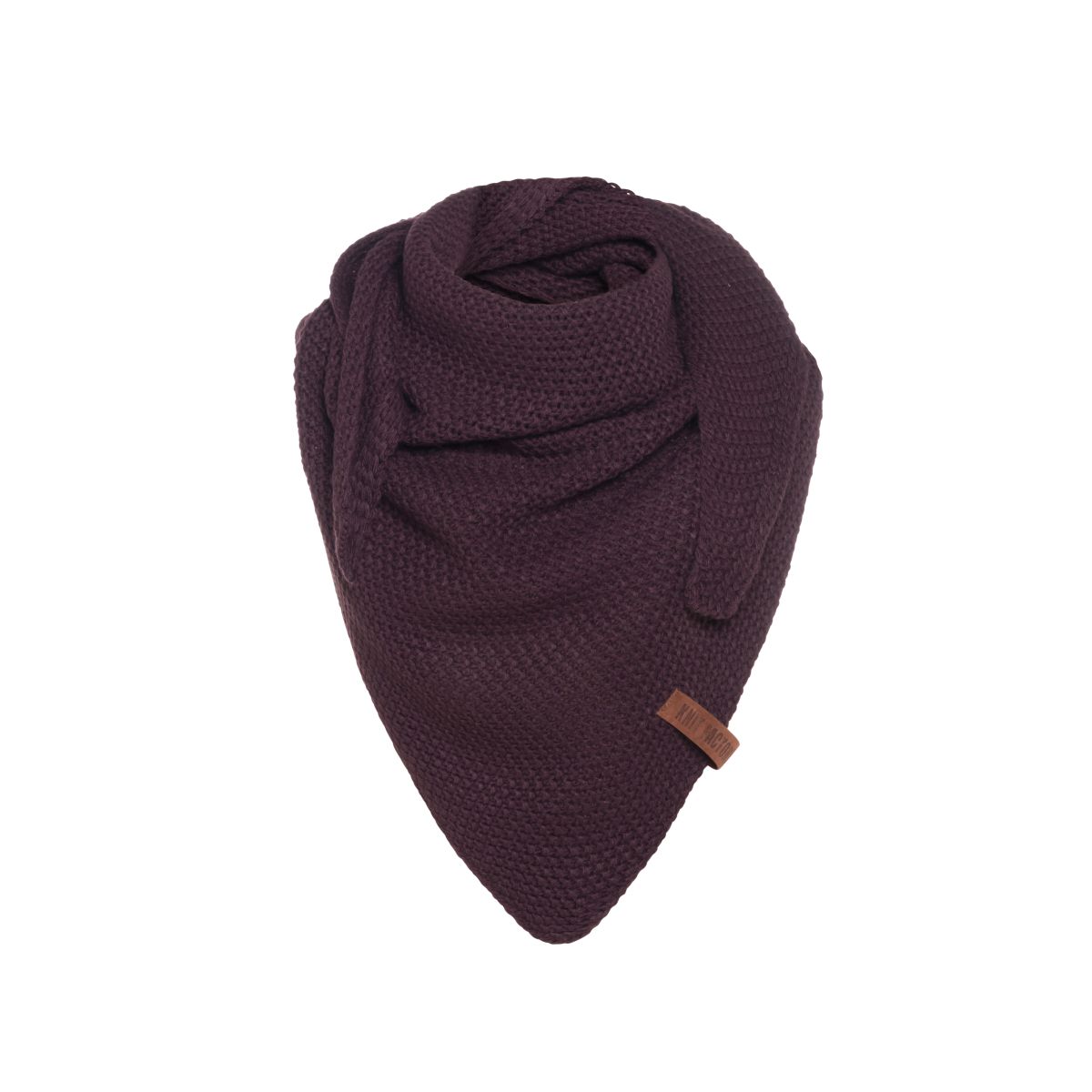 knit factory Coco Omslagdoek Junior Aubergine