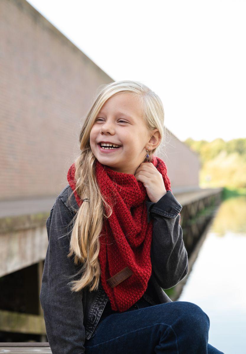 Knit Factory Coco Omslagdoek Junior Bordeaux