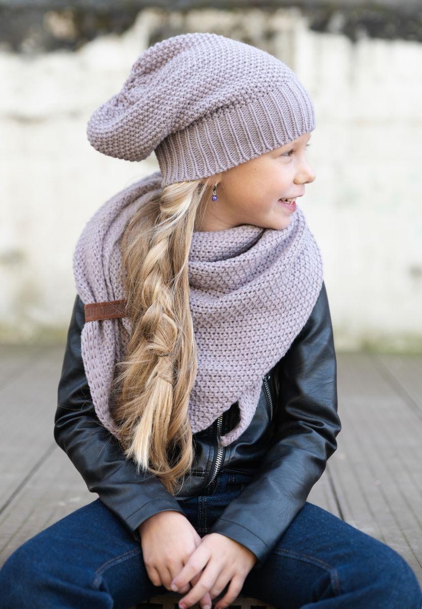 Knit Factory Coco Omslagdoek Junior Mauve