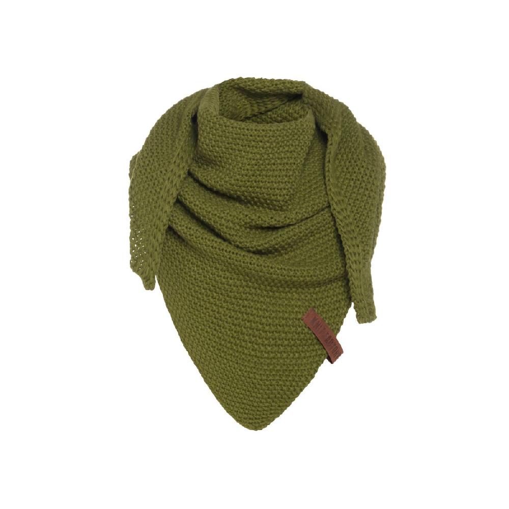 knit factory Coco Omslagdoek Junior Mosgroen
