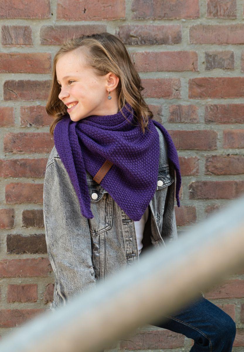 Knit Factory Coco Omslagdoek Junior Purple