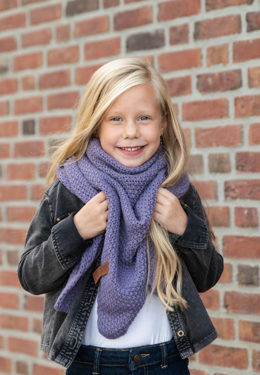 Knit Factory Coco Omslagdoek Junior Violet