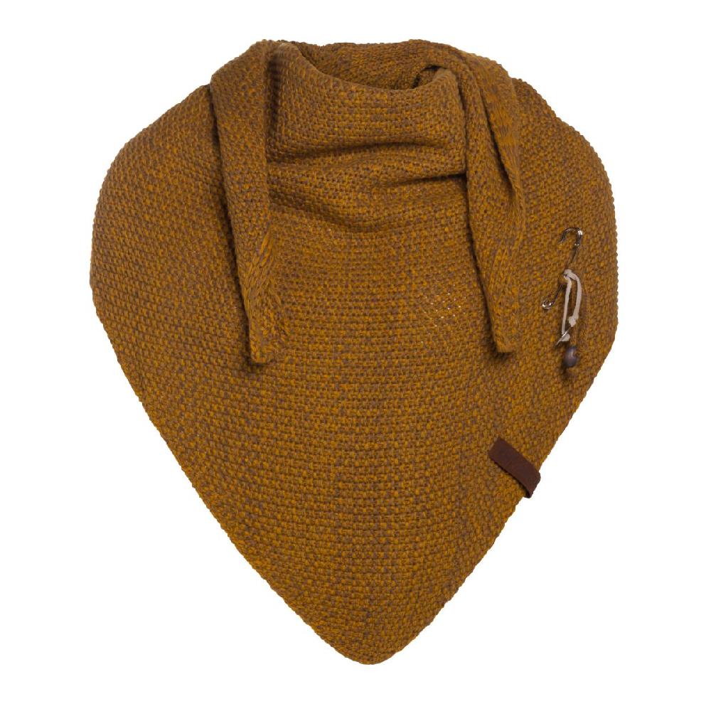 knit factory Coco Omslagdoek Oker/Tobacco