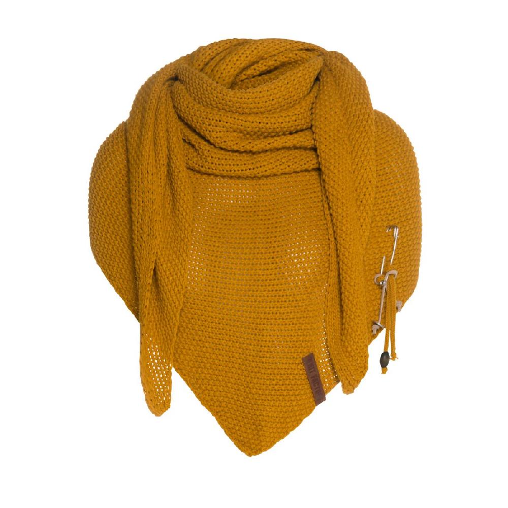 knit factory Coco Omslagdoek Oker