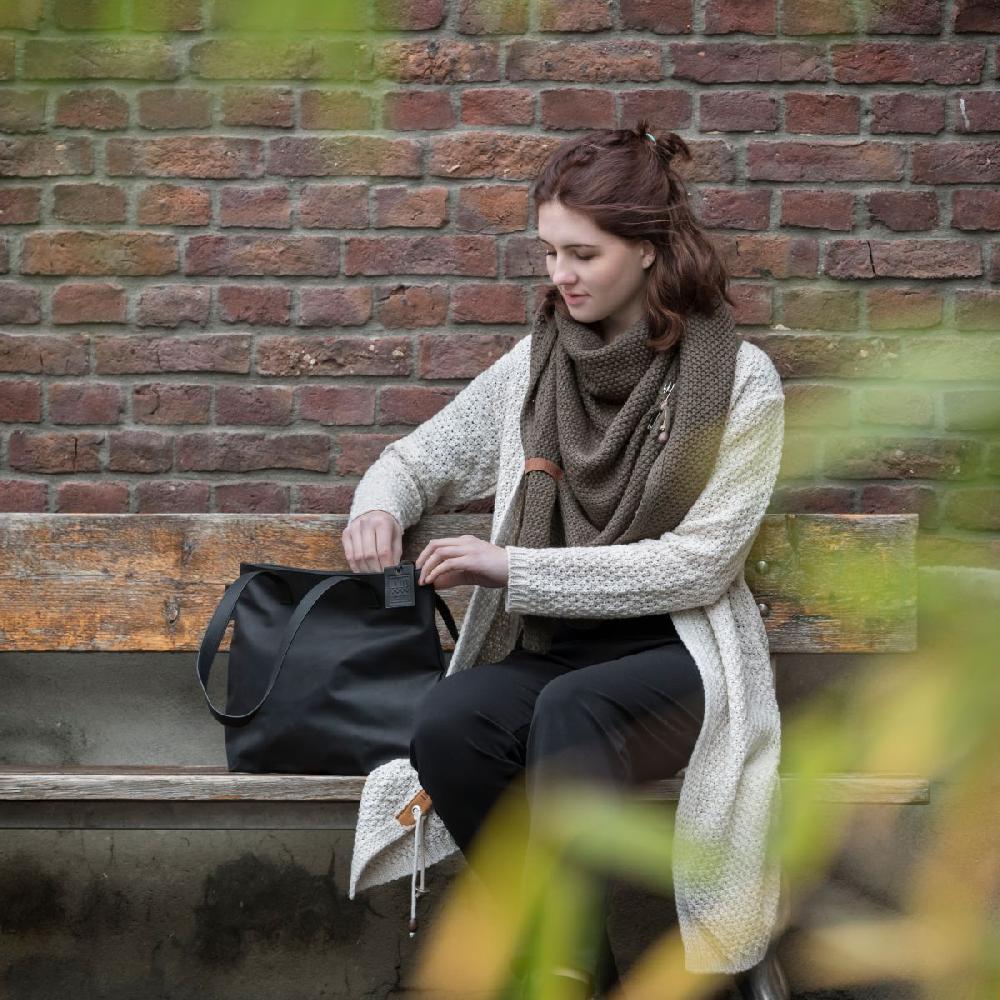 Knit Factory Coco Omslagdoek Taupe