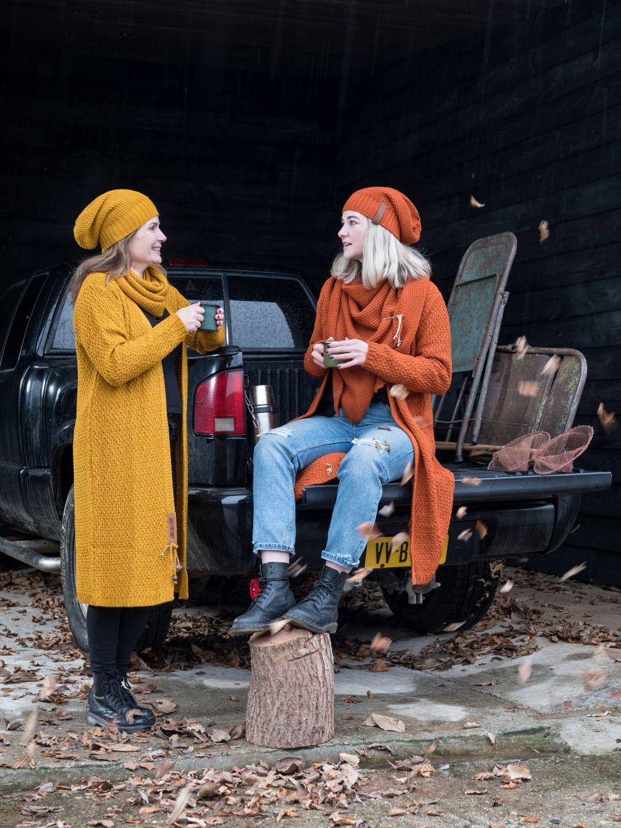 Knit Factory Coco Omslagdoek Terra