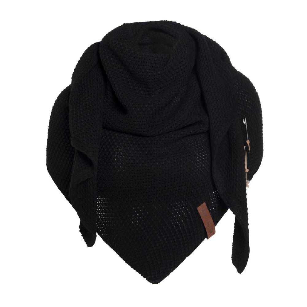 knit factory Coco Omslagdoek Zwart