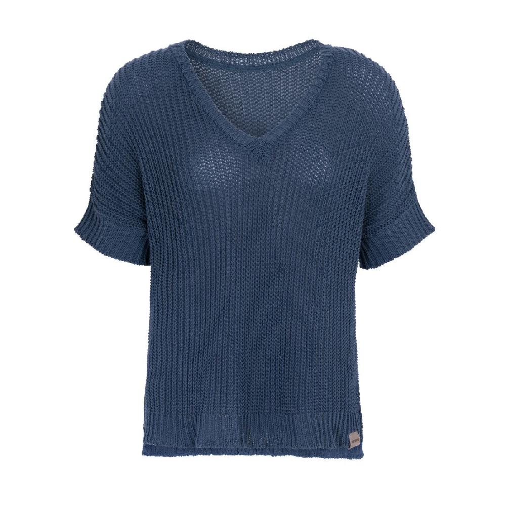 knit factory Daisy V-Hals Trui Jeans - 36/44