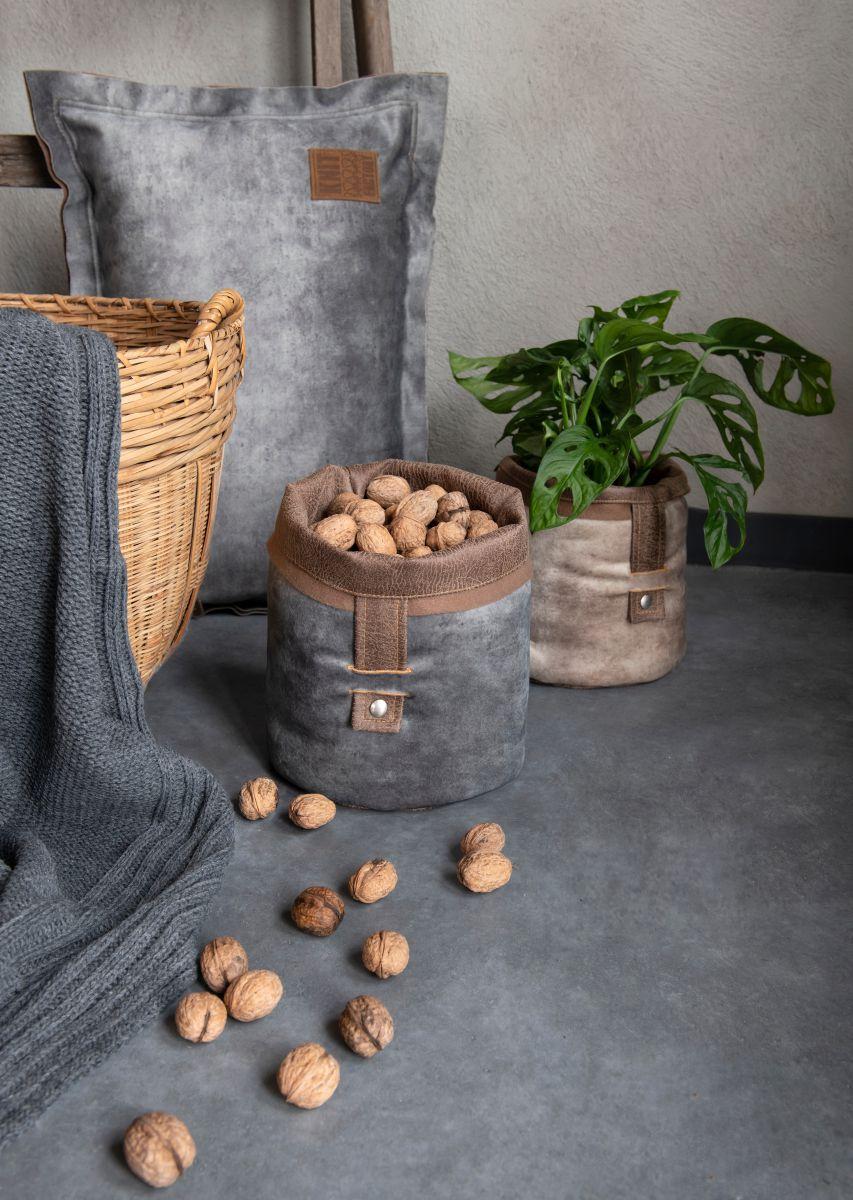 Knit Factory Dax Kussen Antraciet - 60x40