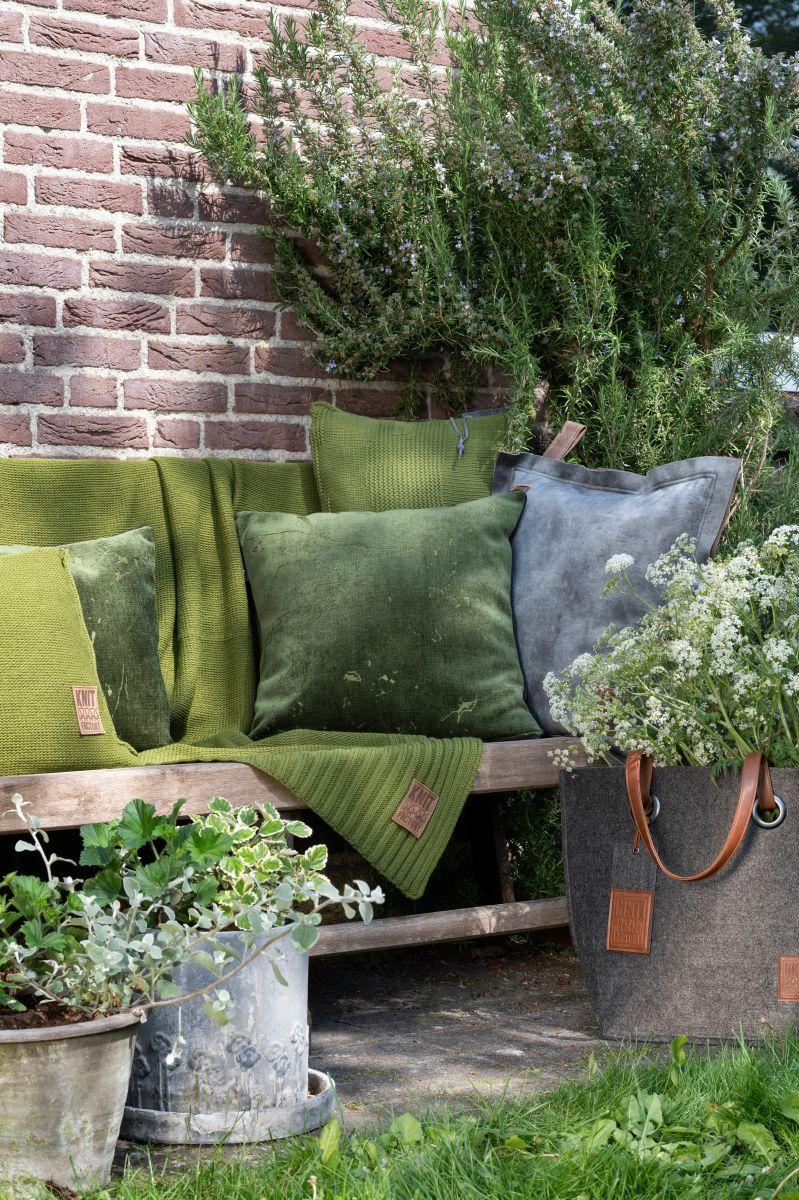 Knit Factory Dax Kussen Licht Grijs - 50x50