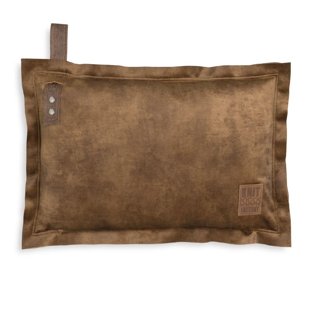 knit factory Dax Kussen New Camel - 60x40
