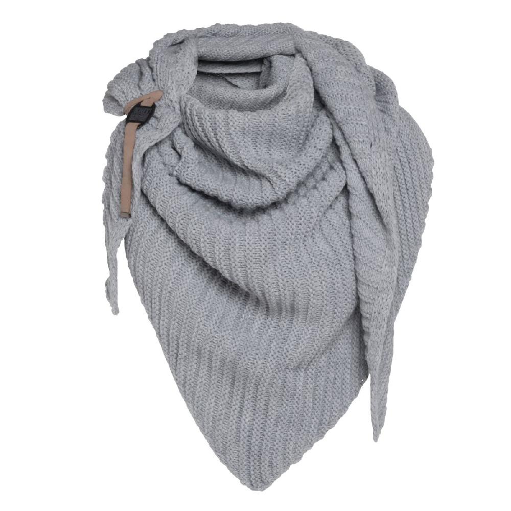 knit factory Demy Omslagdoek Licht Grijs