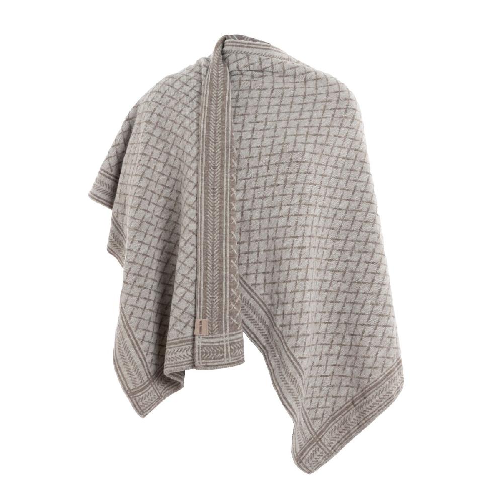 knit factory Dusk Omslagvest Marron/Iced Clay