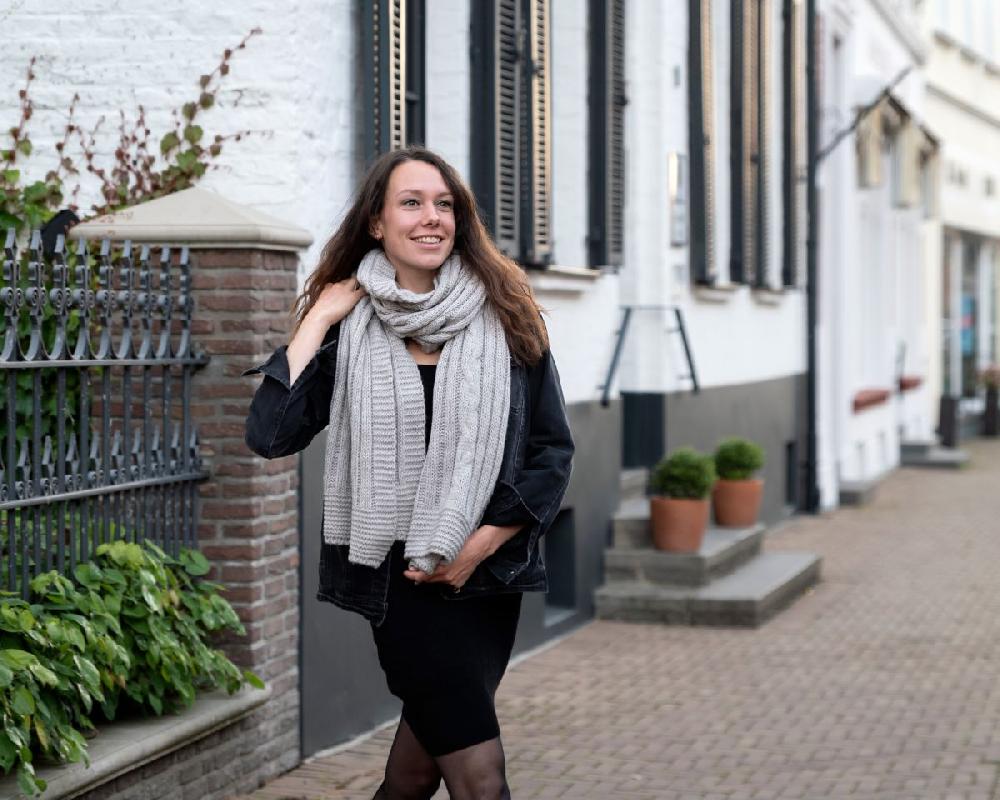 Knit Factory Elin Sjaal Oker