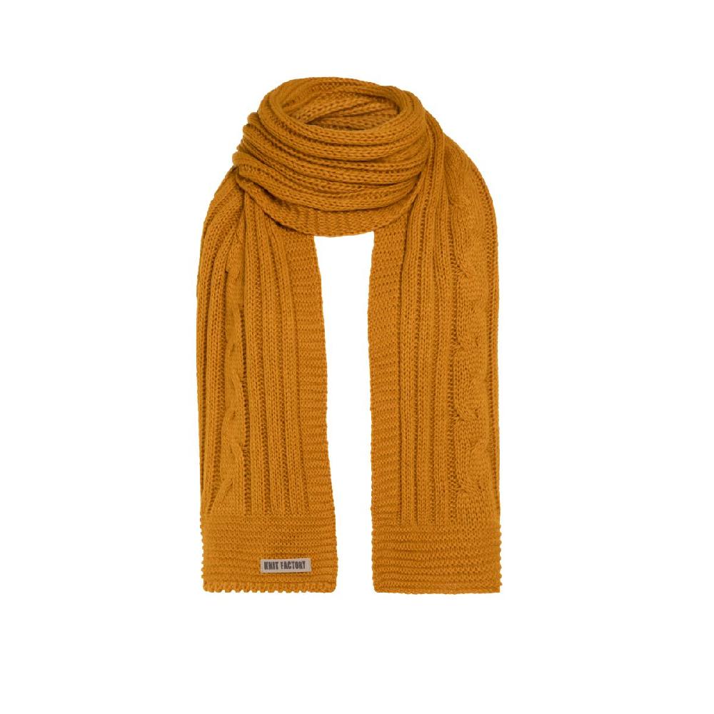 knit factory Elin Sjaal Oker