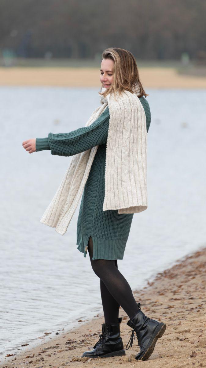 Knit Factory Elin Sjaal Stone Red