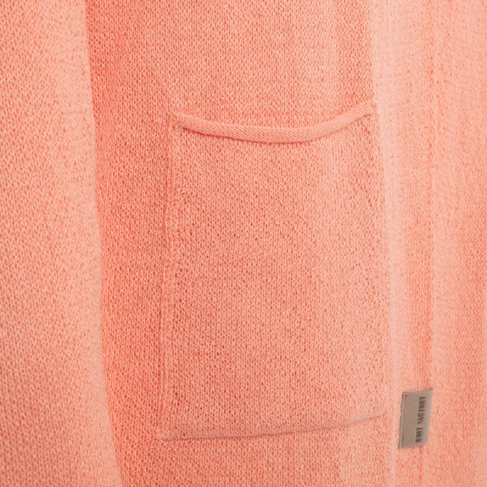 Knit Factory Ella Gebreid Vest Apricot - 36/38