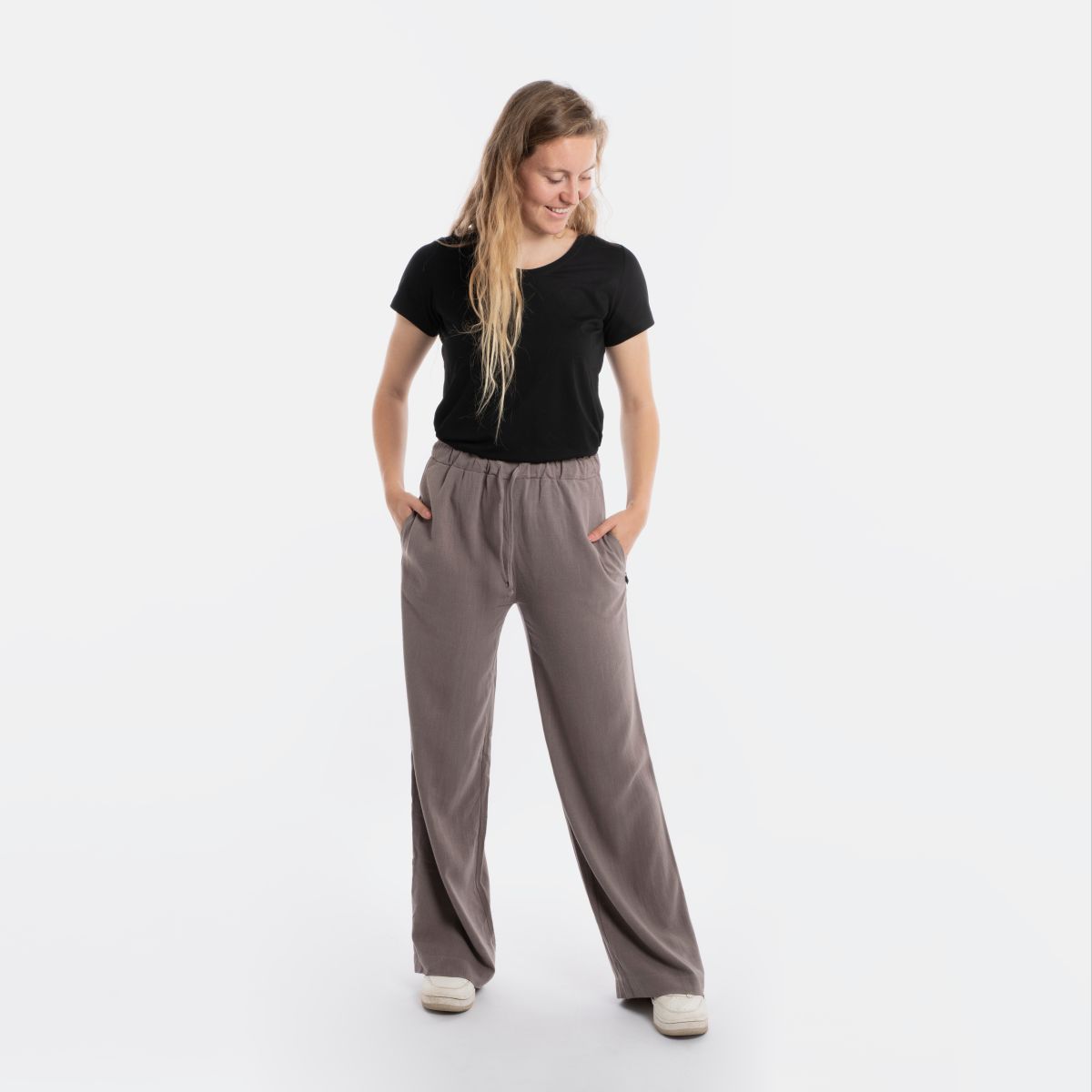 Knit Factory Fern Broek Taupe - 36/38