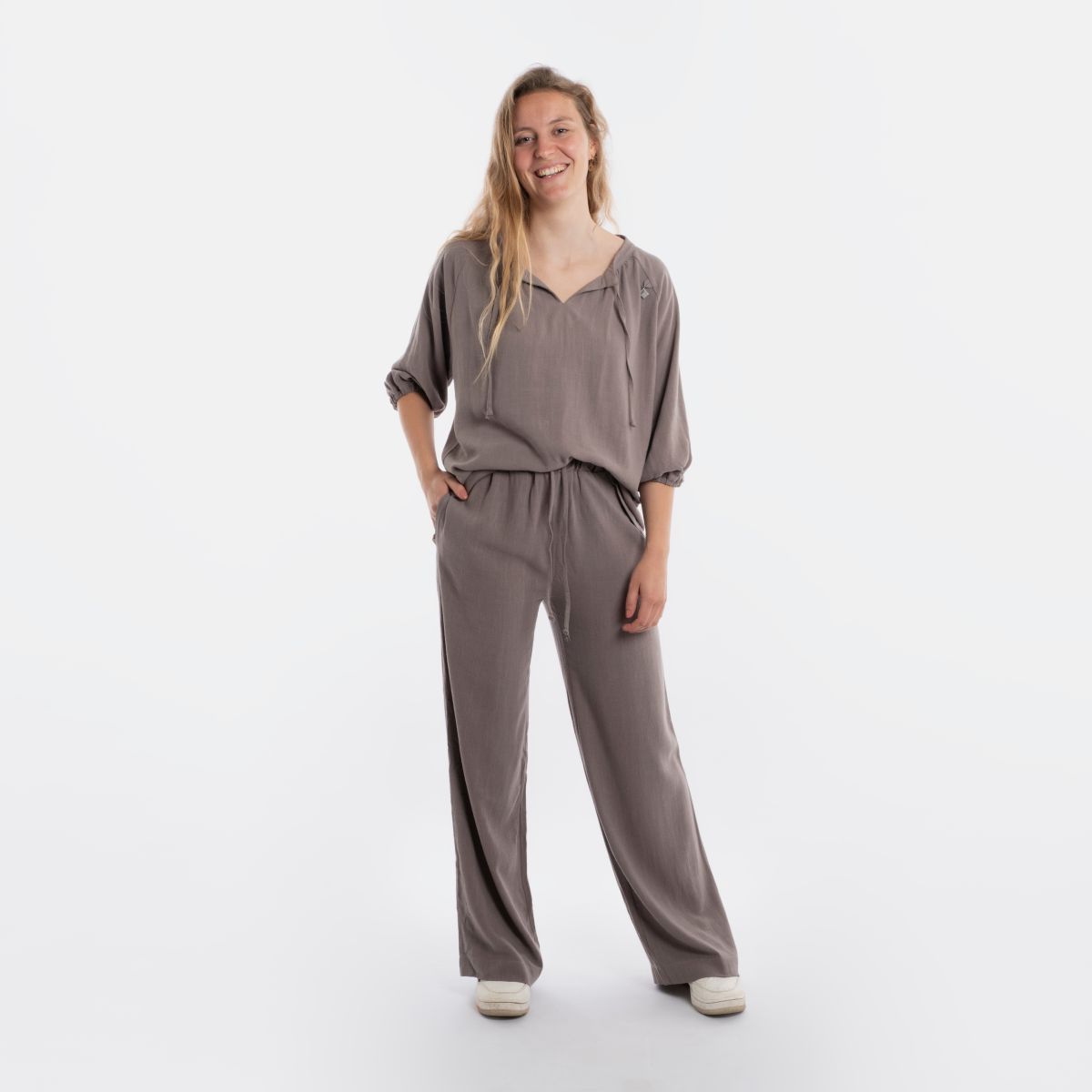 Knit Factory Fern Broek Taupe - 36/38