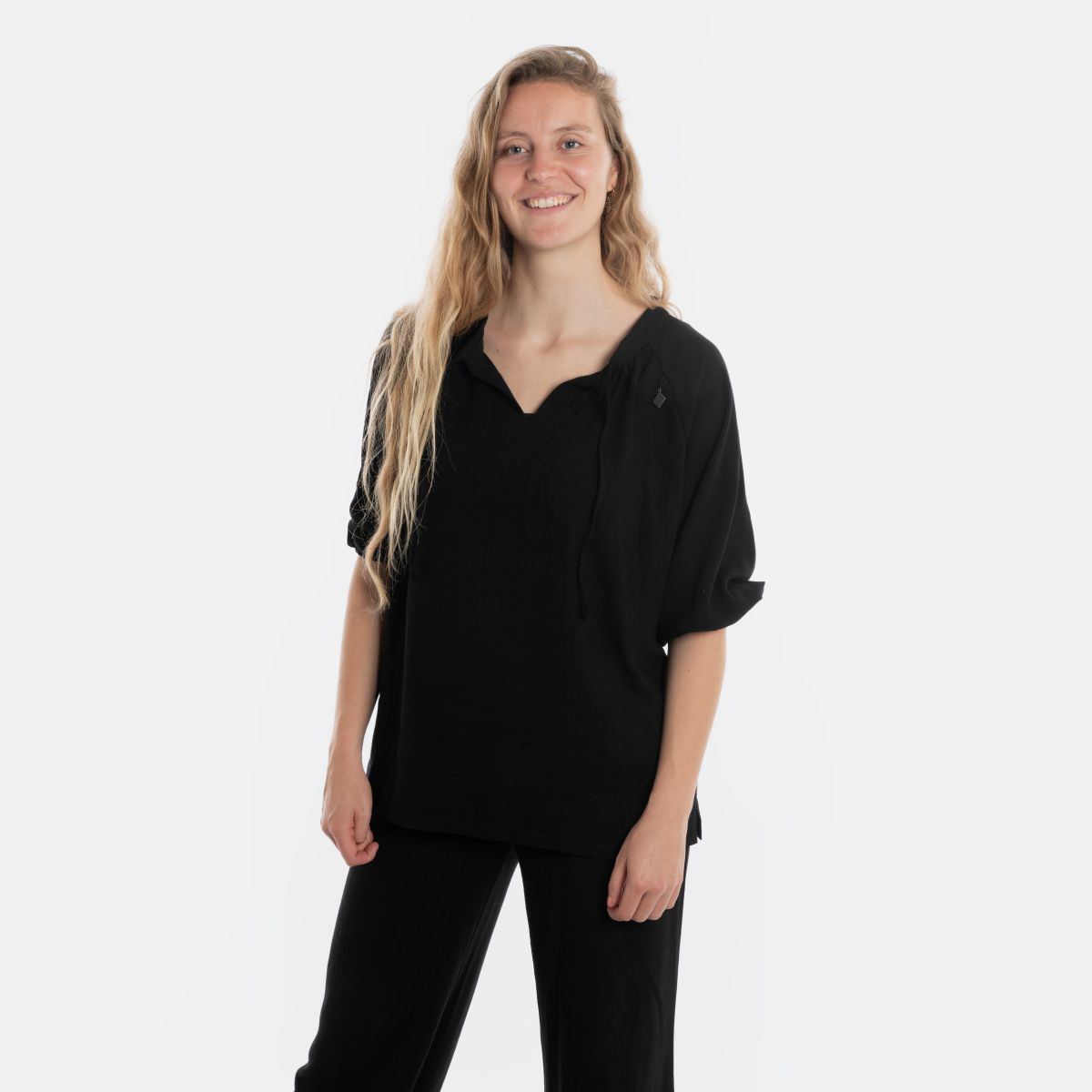 Knit Factory Fern Top Zwart - 36/38