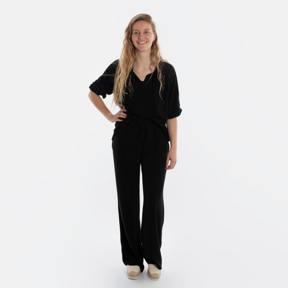 Knit Factory Fern Top Zwart - 36/38