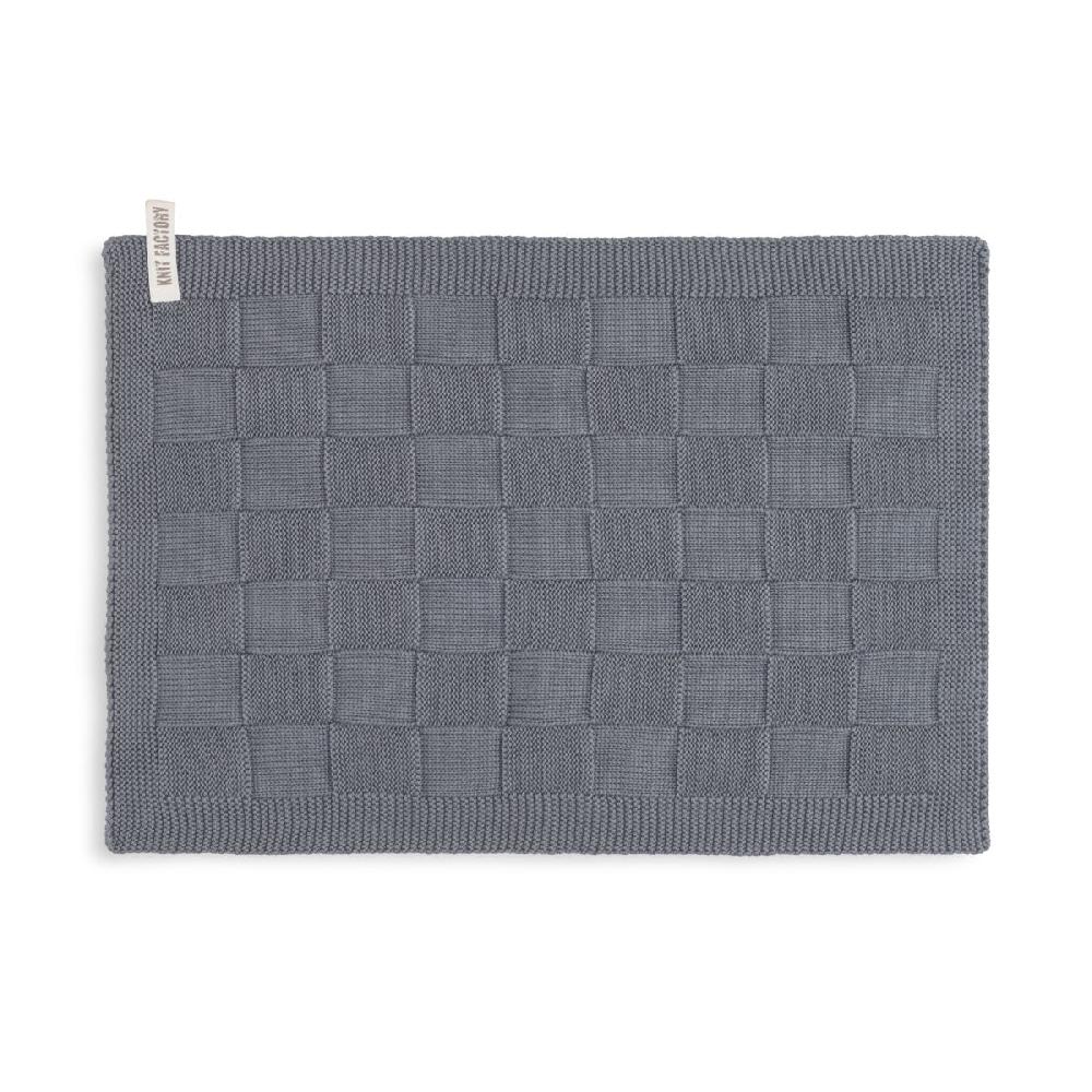 knit factory Gastendoek Ivy Med Grey
