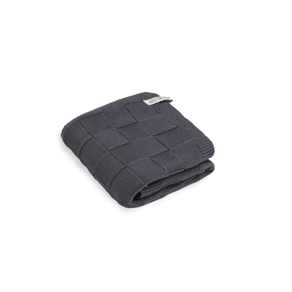 knit factory Handdoek Ivy Antraciet - 50x100