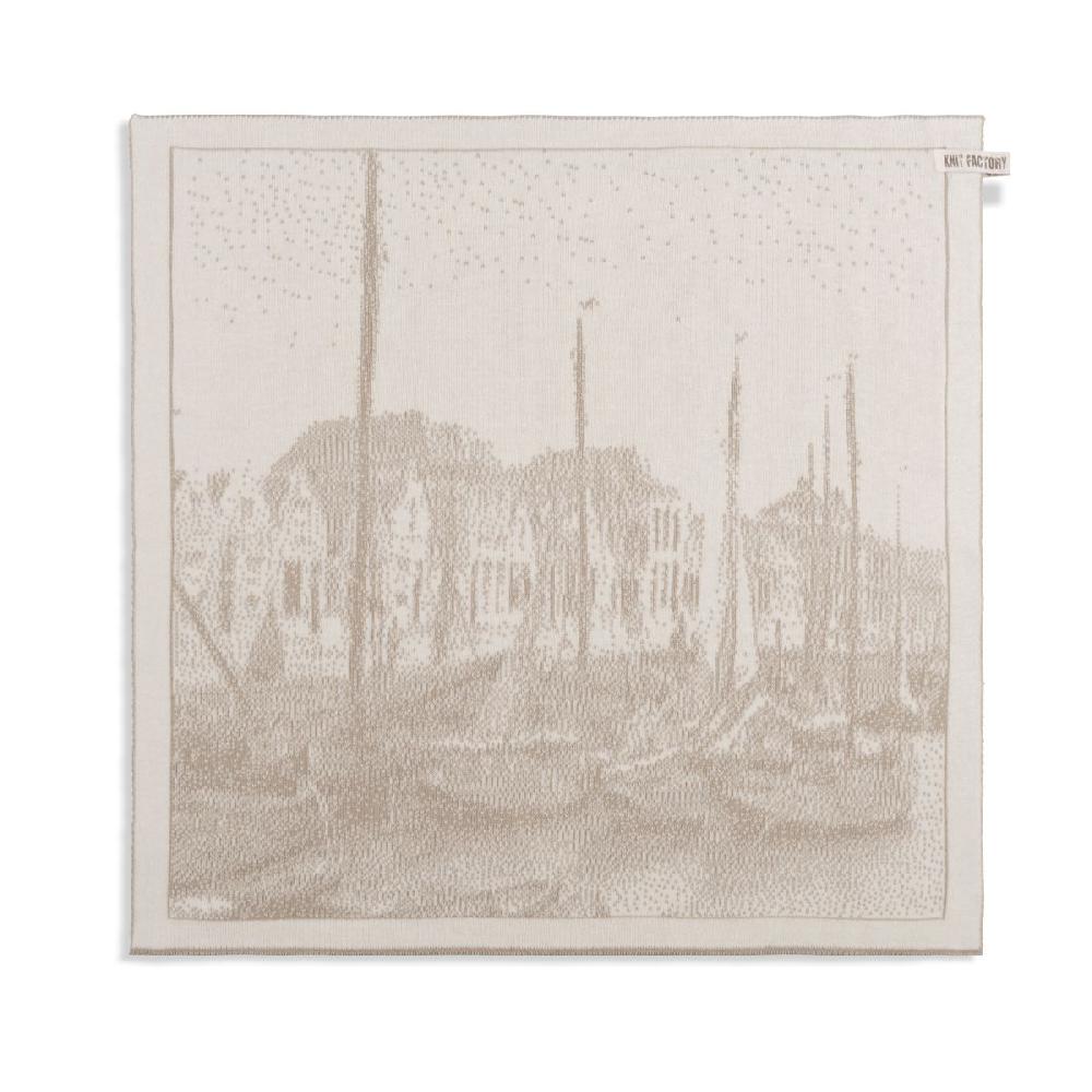 knit factory Haven Keukendoek Ecru/Linnen