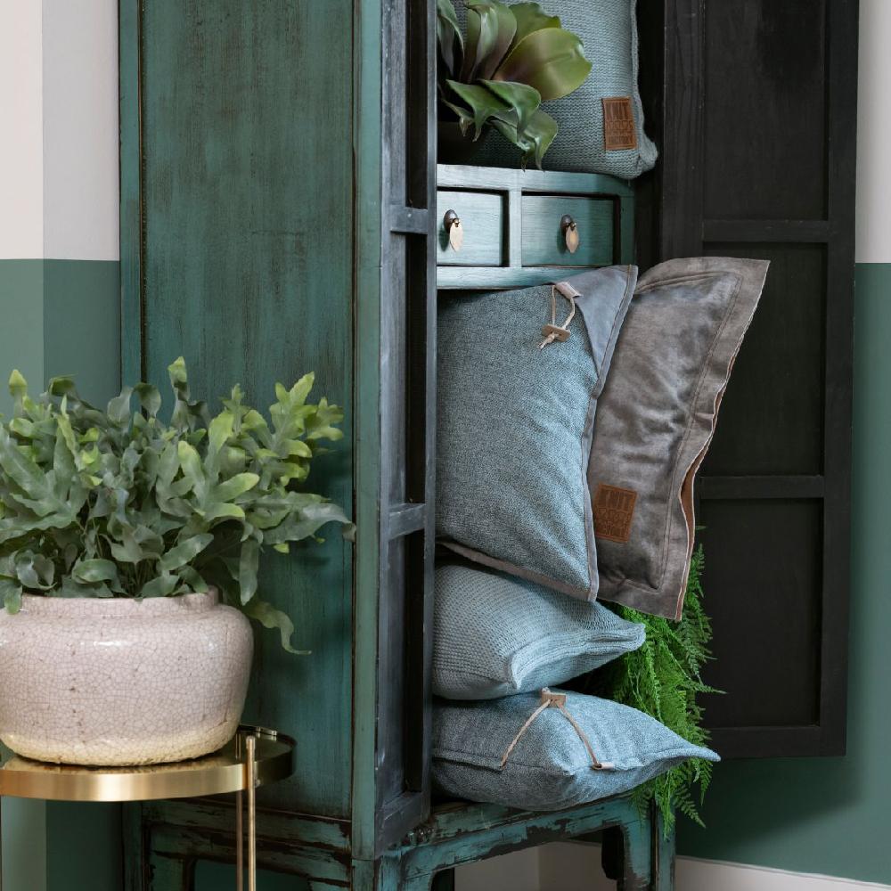 Knit Factory Hope Kussen Antraciet - 50x50