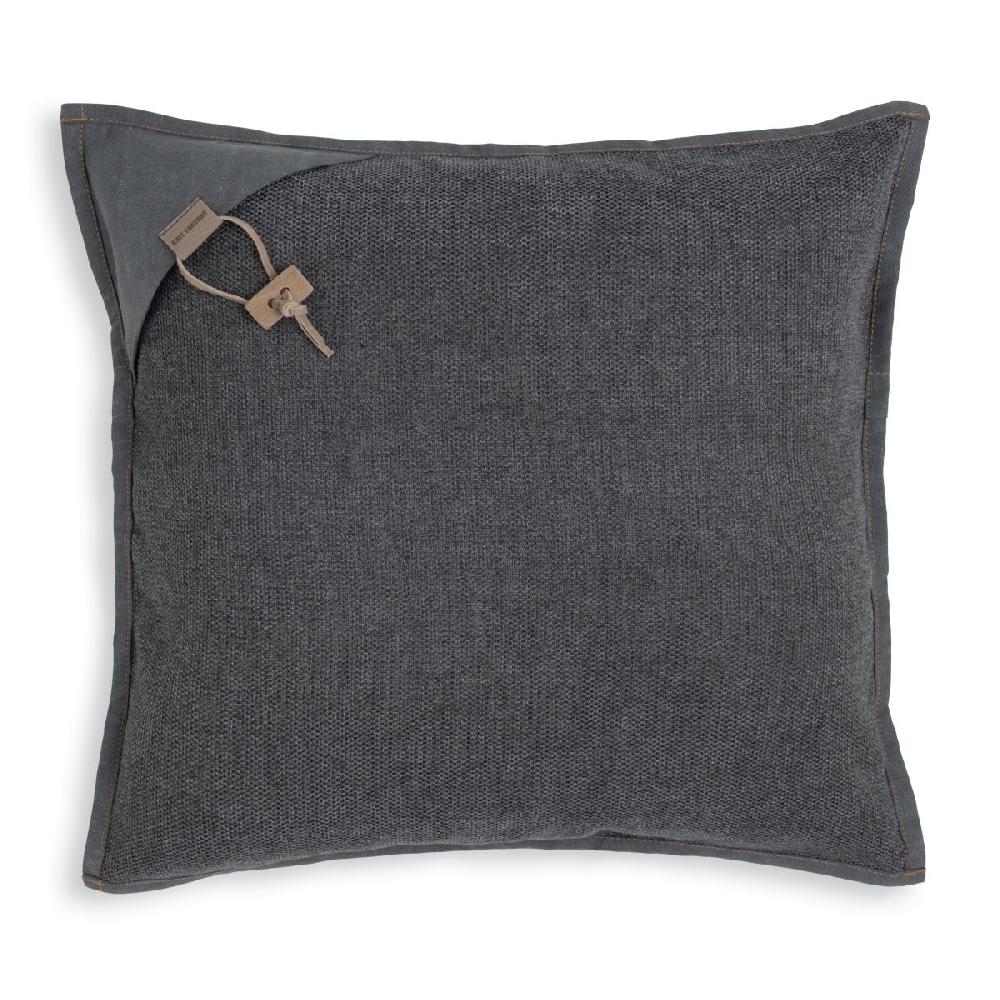 knit factory Hope Kussen Antraciet - 50x50