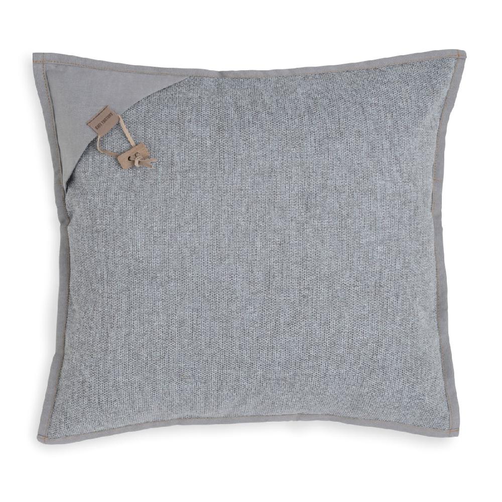 knit factory Hope Kussen Licht Grijs - 50x50