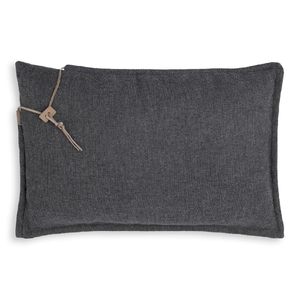 knit factory Imre Kussen Antraciet - 60x40