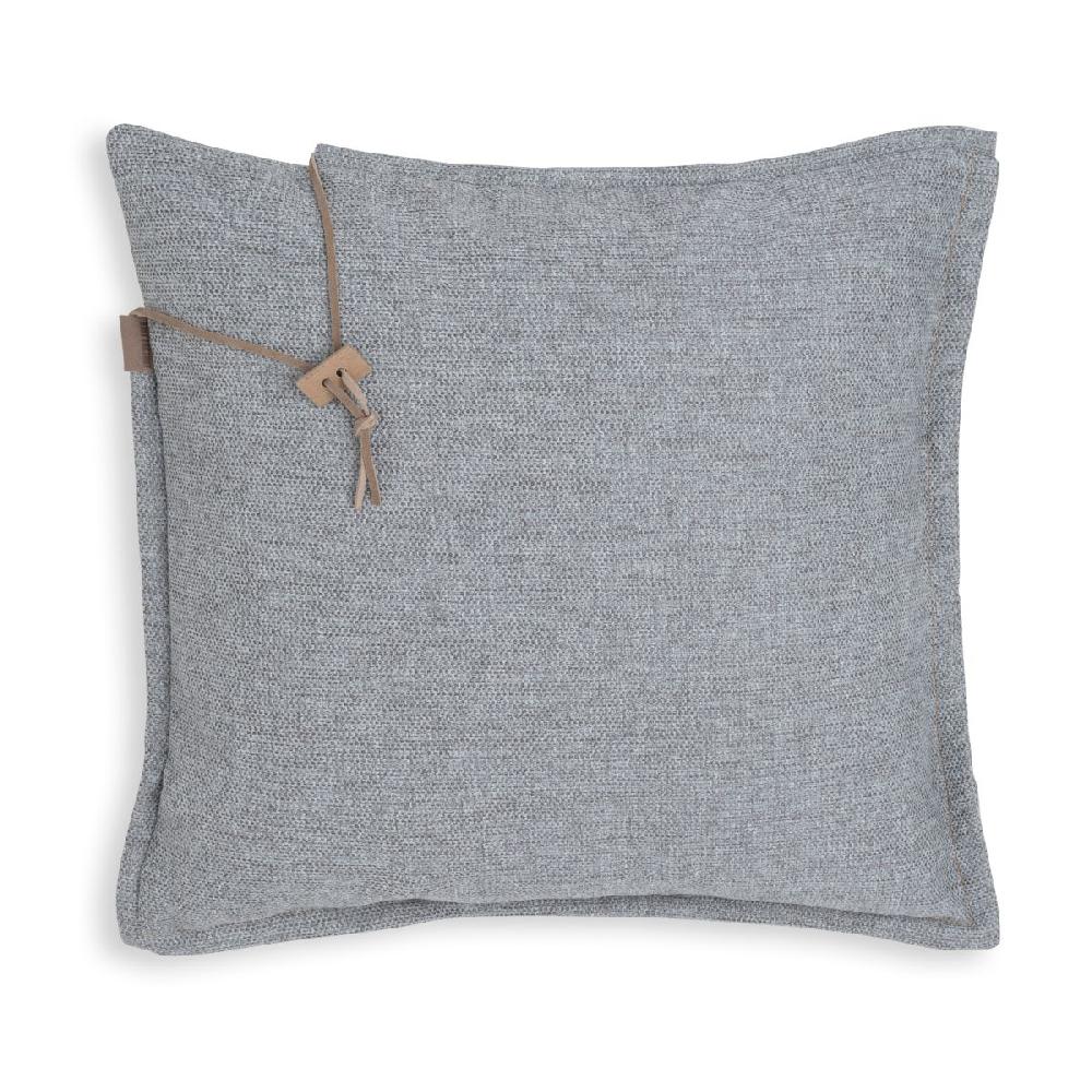 knit factory Imre Kussen Licht Grijs - 50x50