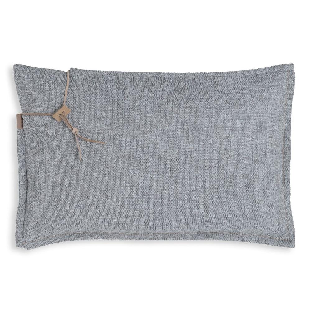 knit factory Imre Kussen Licht Grijs - 60x40