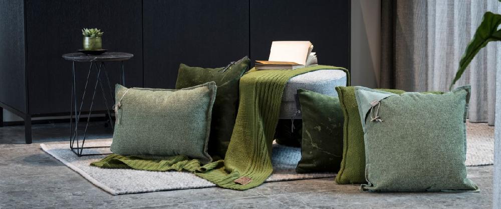 Knit Factory Imre Kussen Oker - 60x40