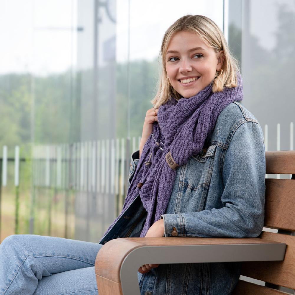 Knit Factory Jaida Omslagdoek Nude