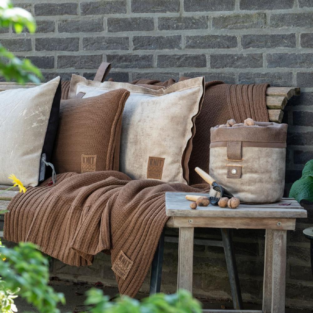 Knit Factory James Kussen Beige - 60x40