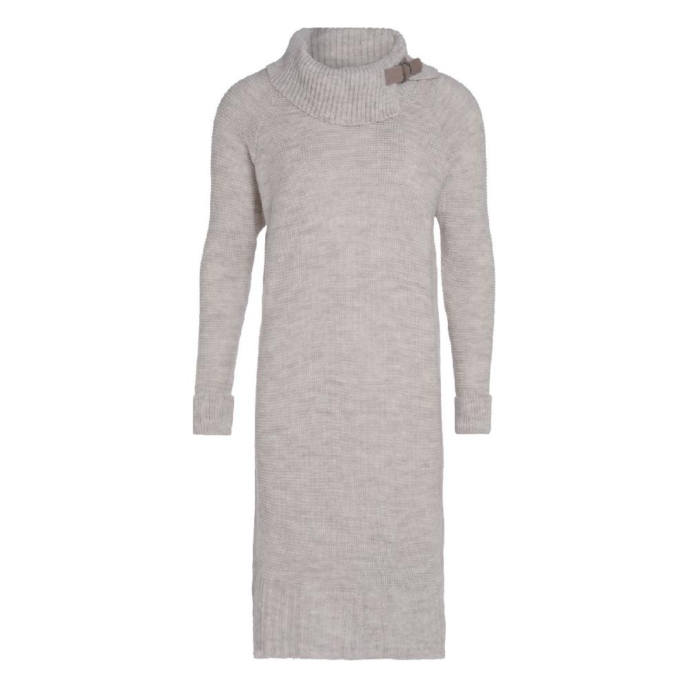 knit factory Jamie Gebreide Jurk Beige - 36/38